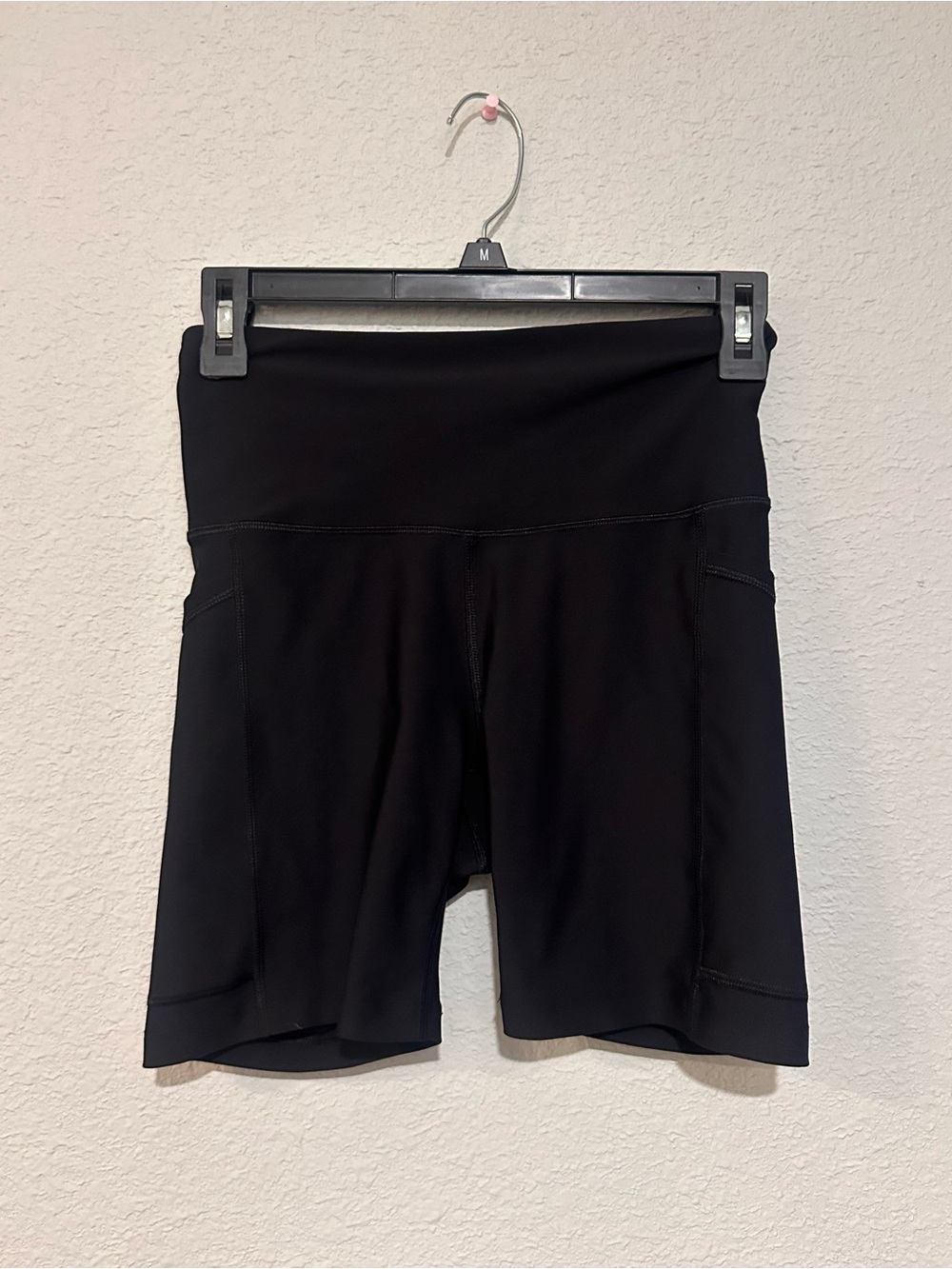 Black Women's High-Waist Performance Bike Shorts